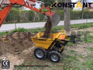 Mini Dumper with Chain Drive 4WD Power Barrow